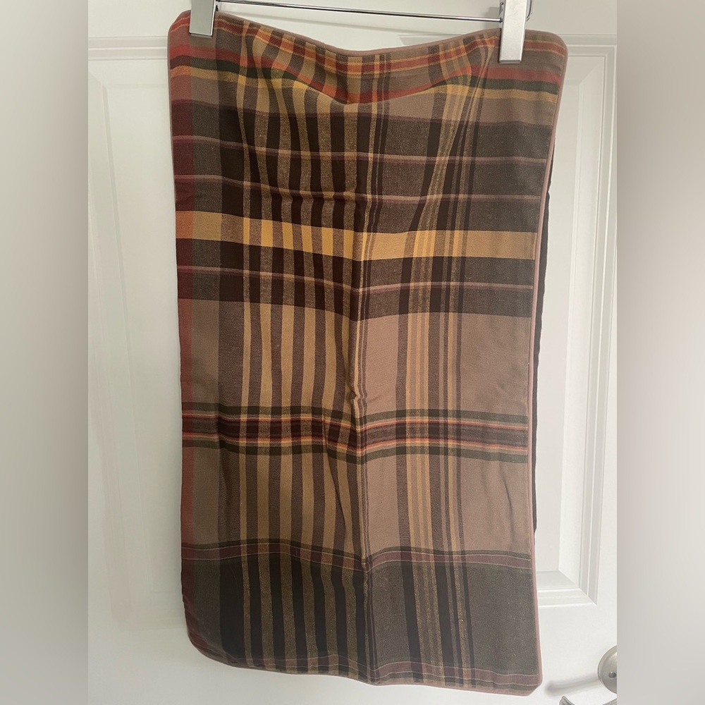 Pottery Barn Roscoe Plaid Lumbar Pillow Cover